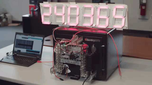 Electrical Engineer Builds a Robot That Cracks a Combination Lock Safe in Fifteen Minutes