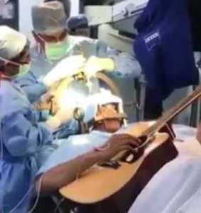 Guitarist Plays During Surgery