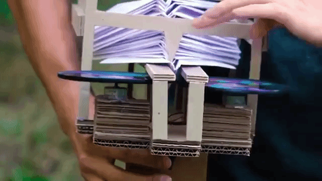 How to Make a Semi-Automatic Paper Airplane Launcher From Cardboard