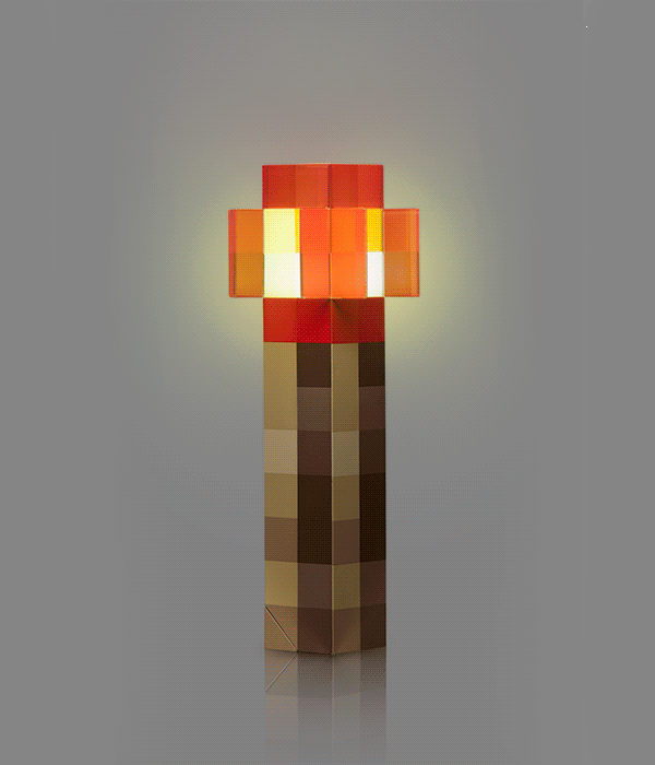 Minecraft Redstone Wall Torch.