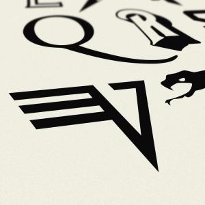 Van Halen Logo Alphabet Print