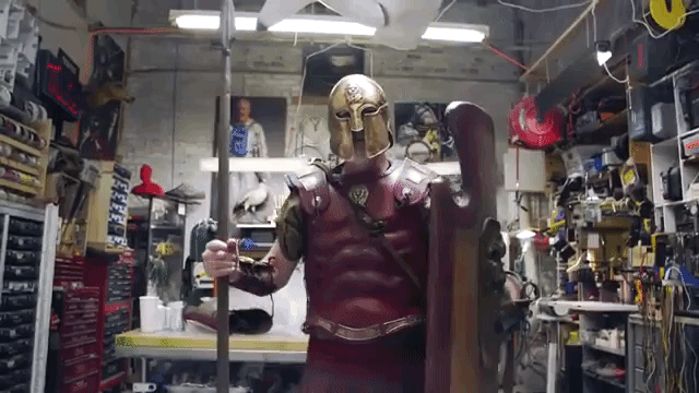 Adam Savage's New Thracian Warrior Armor