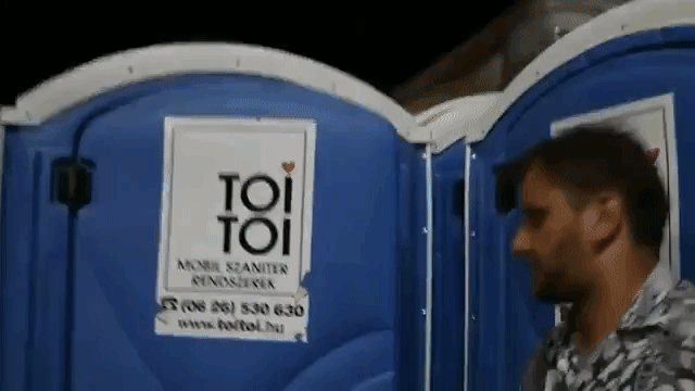 Door to a Porta Potty Leads to Secret Rave at Sziget Festival in Europe