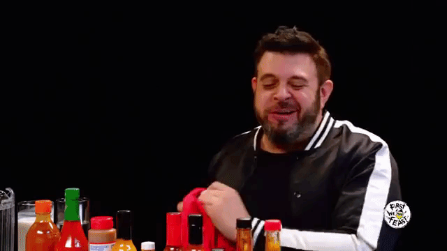Man v. Food's Adam Richman Tells Stories About His Life While Eating Progressively Spicy Wings