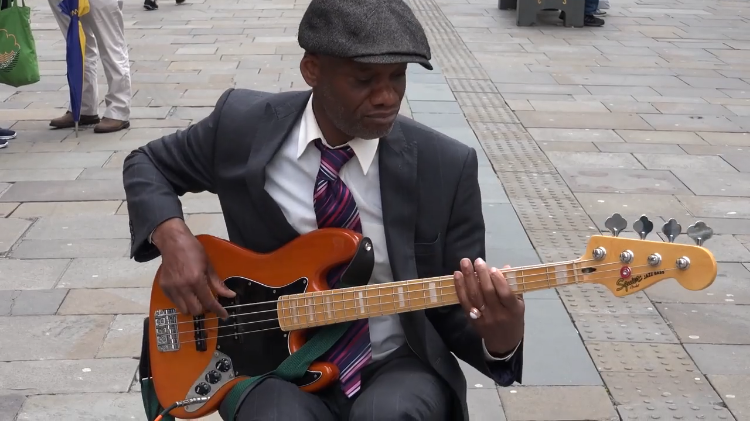 street bass player