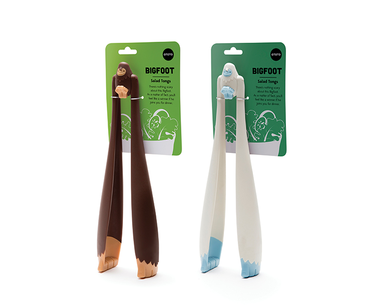 Salad Tongs That Look Like Bigfoot And Stay Put On the Table