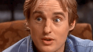 A Montage of Owen Wilson Saying 'Wow' in Reverse