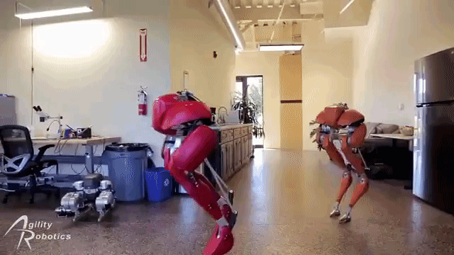 Agility Robotics' Two-Legged Cassie Robots Take a Walking Tour of Their Albany, Oregon Office