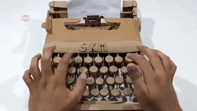 How to Make a Typewriter Out of Cardboard