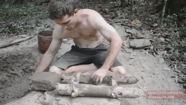 How to Make Mud Bricks in the Wild Using Primitive Technology