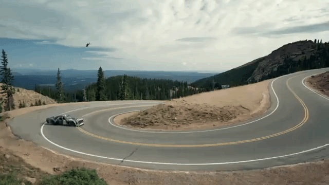 Ken Block and His 1,400hp Ford Mustang Hoonicorn Take on Colorado's Pikes Peak in 'Climbkhana'