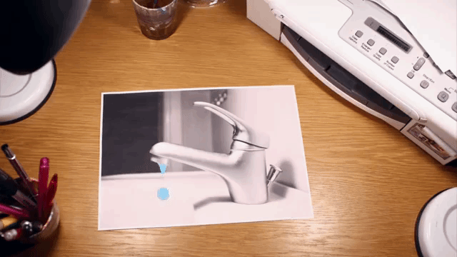 Magic Paper, A Clay Stop-Motion Animation About a Person Printing Their Thirst Away