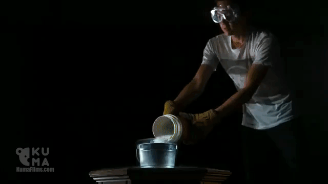 Making Instant Cloud Explosions by Mixing Liquid Nitrogen and Hot Water in Slow Motion2