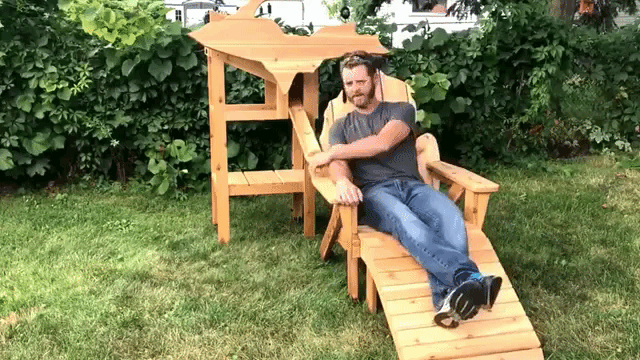 Woodworker Builds a Michigan State Shaped Chair That Features a Custom Vending Machine