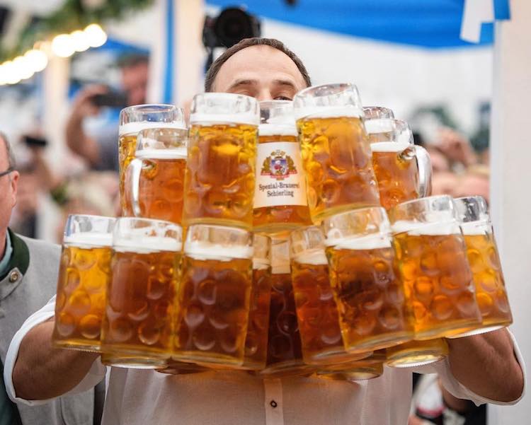 torture Offer insufficient German Man Sets the World Record for Carrying 29 Full Beer Steins a  Distance of 131 Feet