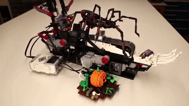 A Spooky Mini Chocolate Machine for Handing Out Candy to Kids on Halloween