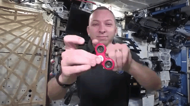 Astronauts Perform Zero Gravity Flips and Fidget Spinner Tricks While on the ISS