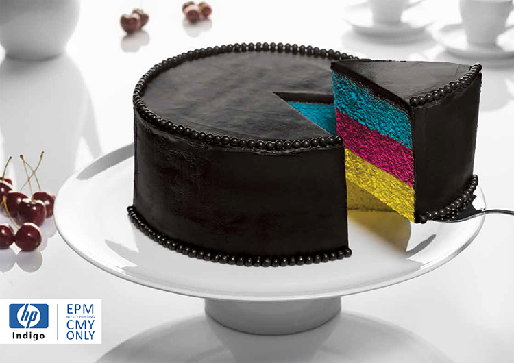 Delicious CMYK Cake Print Ad Showcases Why 'CMY Is the New Black'