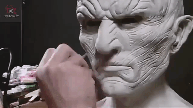 Game of Thrones Timelapse of an Artist Sculpting and Airbrushing a Bust of the Night King