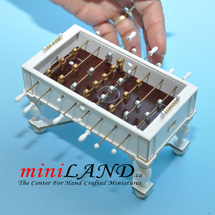 Highly Detailed Miniature Wooden Foosball Tables