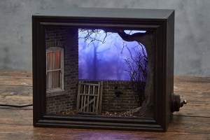 Model Maker Builds Creepy Miniature Scenes Featured Within Shadow Box Dioramas