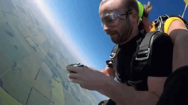 Persistent Man Learns How to Solve a Rubik's Cube and Then Does So While Skydiving