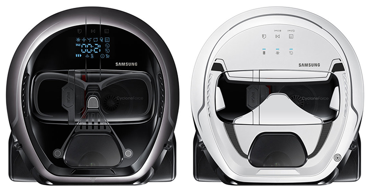 Samsung's Star Wars POWERbot Vacuum Cleaners Look Like Darth Vader and a Stormtrooper