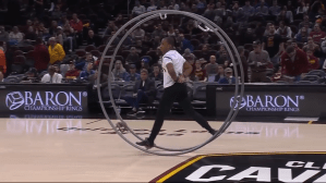 Amazing German Wheel Gymnastics Performance During Halftime of Cleveland Cavaliers Game