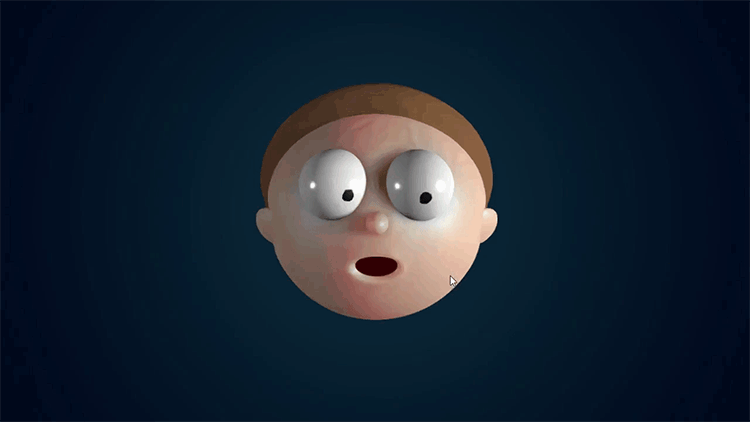 An Elastic Morty Head That You Can Pull and Stretch From Your Web Browser