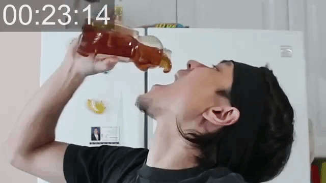 Competitive Eater Matt Stonie Eats Three Pounds of Honey in 4 Minutes