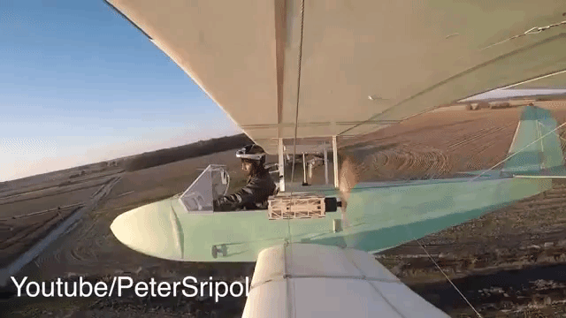 Dayton, Ohio Man Flies Around In His Homemade Electric Ultralight Airplane