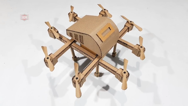 How to Make a Quadcopter Drone Out of Cardboard
