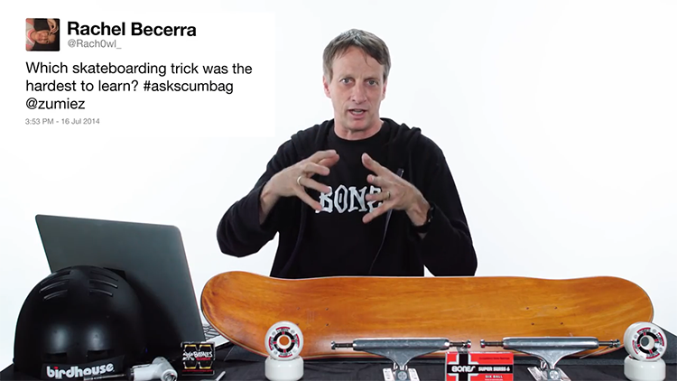 Tony Hawk Answers Skateboarding Questions Asked by People on Twitter.