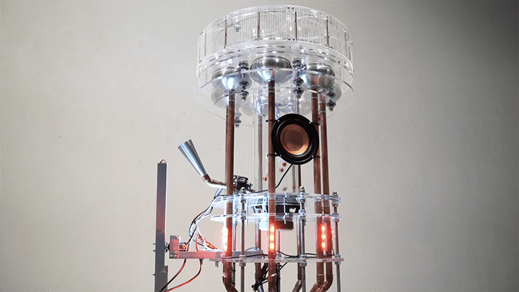 A Kinetic Audio Object That Uses Copper Balls, Light, and Motors to Make Obscure Electronic Sounds