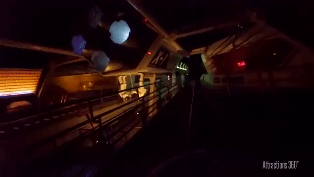 A Ride Through Space Mountain at Walt Disney World With All of the Lights On