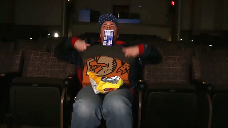 Comedian Syncs Up the Sounds of His Smuggled Food With a Movie Trailer to Avoid Getting Caught