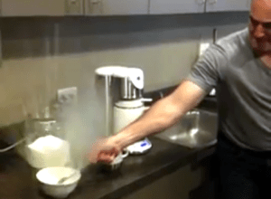 Hard Boiled Egg Violently Explodes When Poked After Being Microwaved