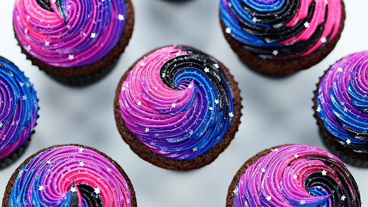 How to Make Out of This World Galaxy Cupcakes