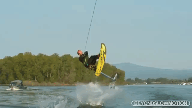 Monstrous Slow Motion Air Chair Hydrofoil Backflips