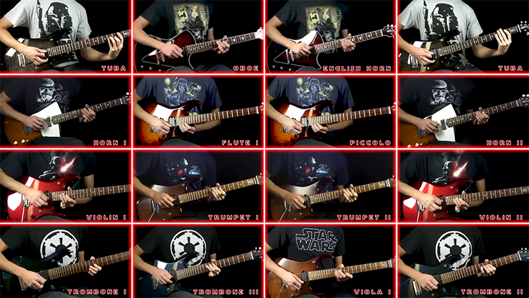 Musician Plays All 28 Parts of 'The Imperial March' From Star Wars on Guitar by Himself