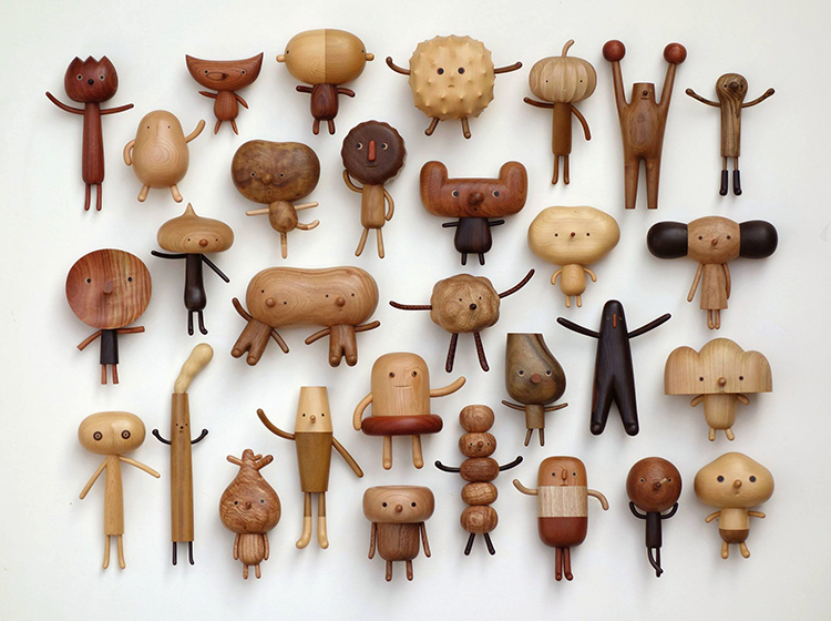 Taiwanese Artist Creates Adorably Quirky Wooden Toy Characters With Help From His Kids
