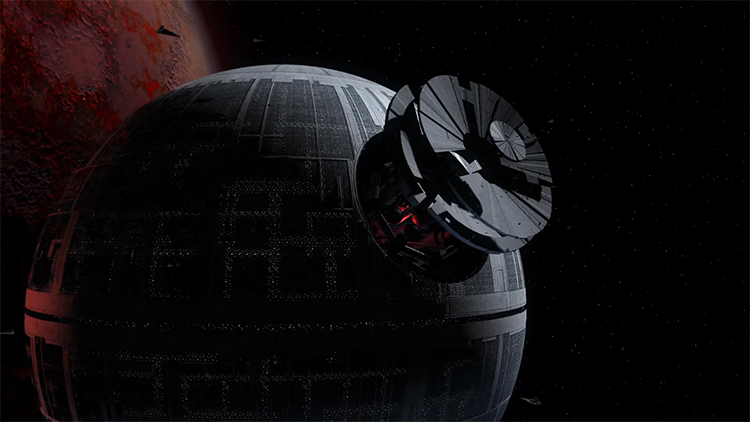 The Death Star's Construction Process Visualized in an Incredible Animated Timelapse