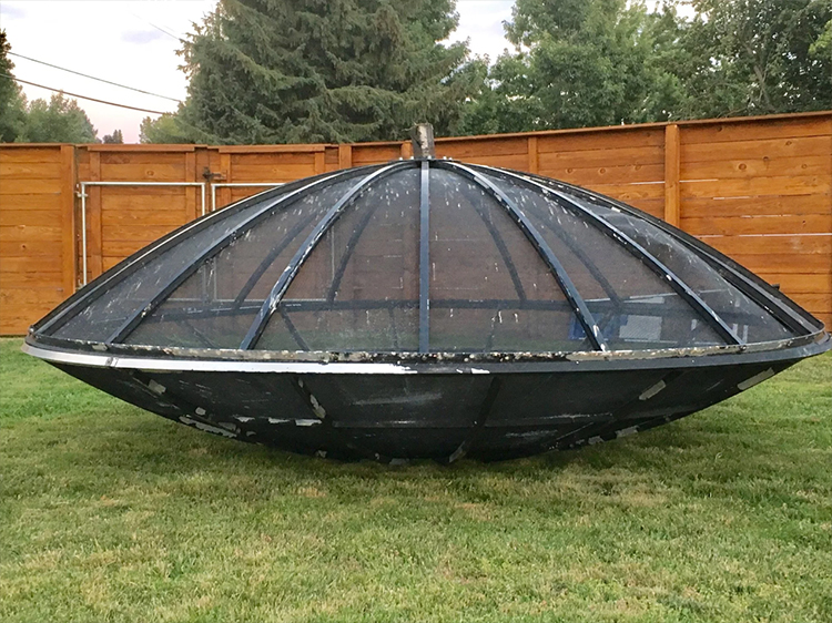 An Out of This World Backyard UFO Chicken Coop