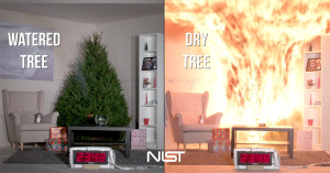 What Could Happen If a Fire Starts in a Watered Christmas Tree vs. A Dry Christmas Tree