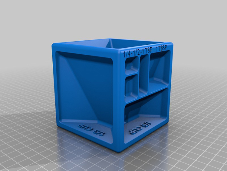 3D Printed Measuring Cube