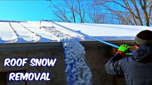 A Gadget for Easily Removing Snow From a Rooftop