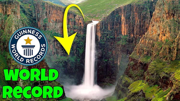 A Man Sets Guinness World Record for Making the Highest Basketball Shot Over a 660-Foot Waterfall