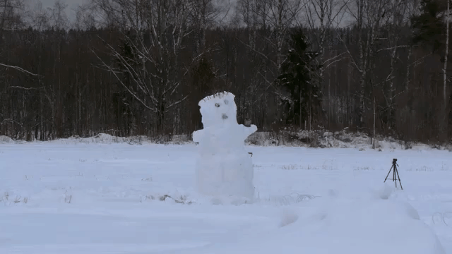 Blowing Up a Snowman With a Mixture of Oxygen and Acetylene Gas