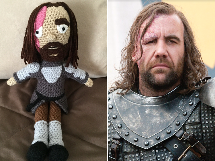 Crocheted The Hound From Game of Thrones