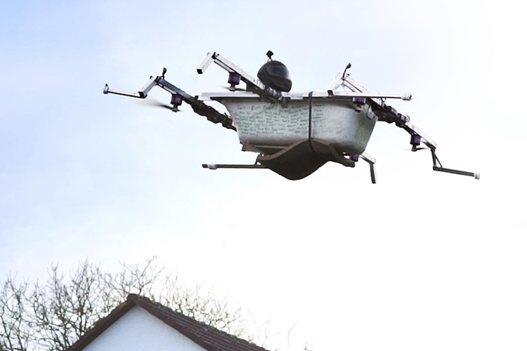 evolution Mathis believe A Flying Bathtub Drone Capable of Carrying a Human